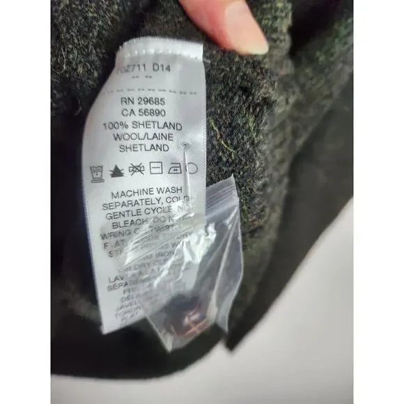 Pendleton mens Shetland wool cardigan sz L Academia grandpa preppy extra button - Picture 5 of 7